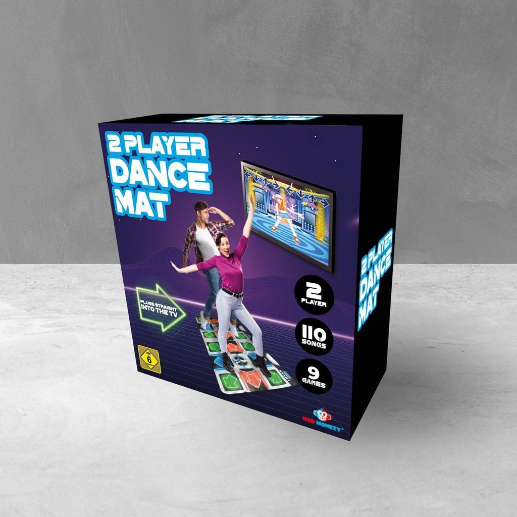 Mad Monkey - Retro Dance Matte für 2 Spieler (110 Songs) Immagine del prodotto 