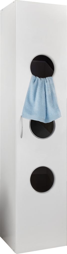 Wäscheschrank >MRK Multiraumkonzept< in WEISS - 40x185x68cm (BxHxT)