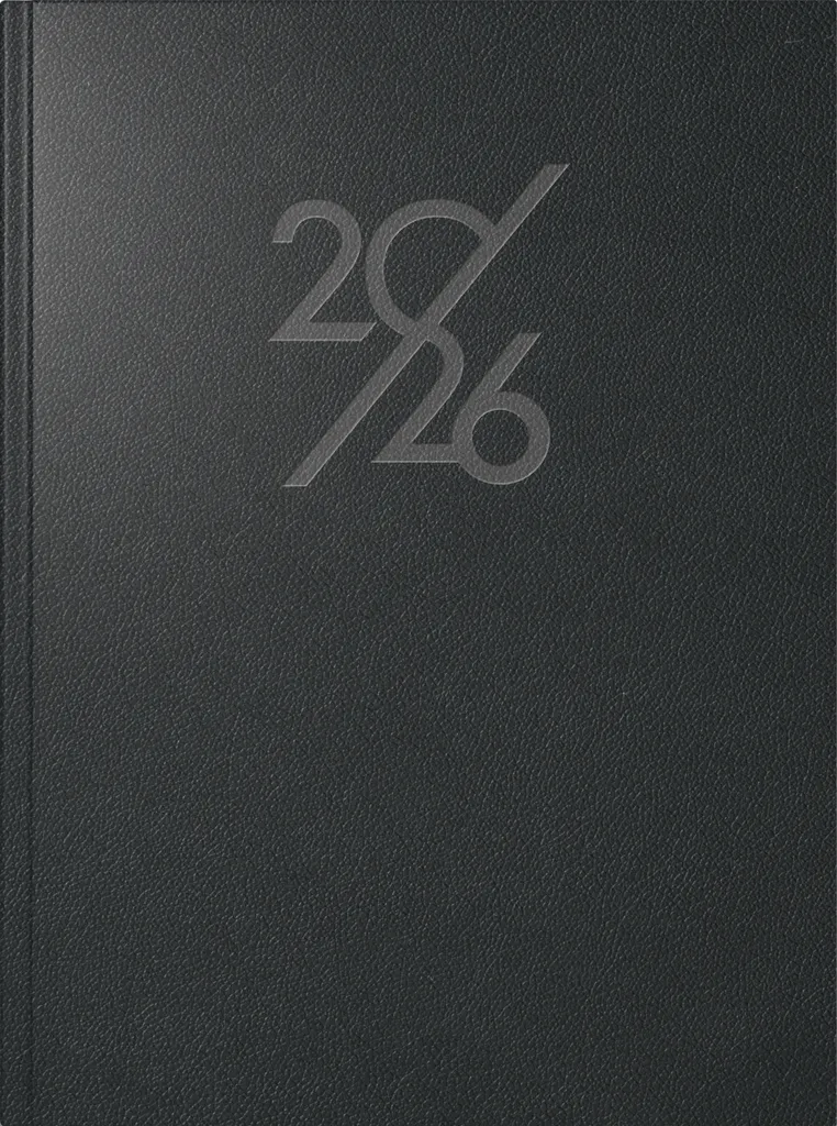 Calendrier-livre Mentor Rido/Idé noir 7026024016 avec vue par semaine
