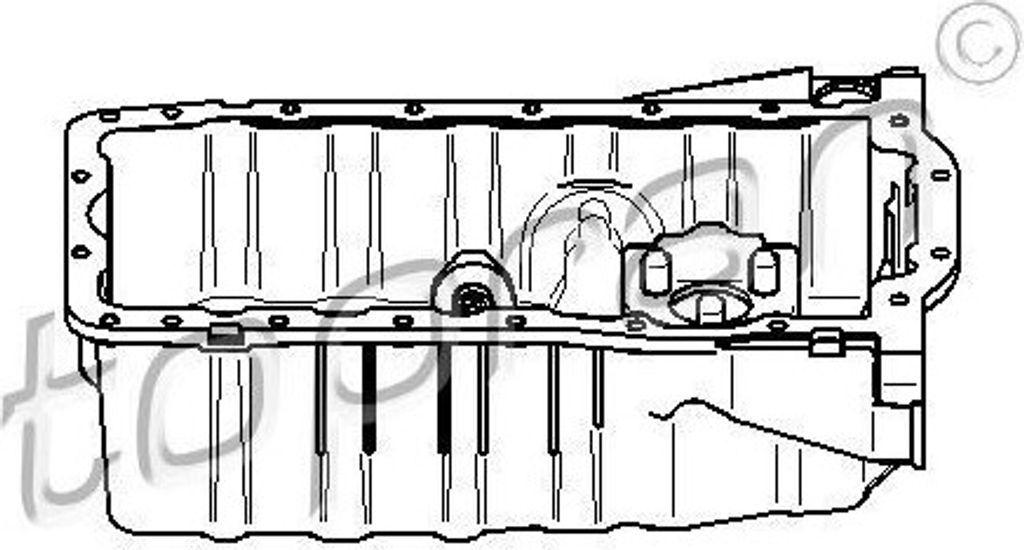 TOPRAN 110 613 - OE 038 103 601L Ölwanne für A3 (8L), Toledo II (1M2), Leon (1M1), Golf IV (1J), Bora (1J)