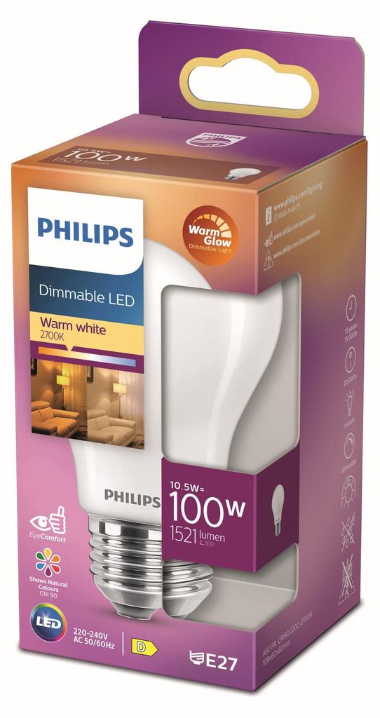 PHILIPS Standard LED Birne E27 - 100W Warmweiß Mattglas Produktbild 