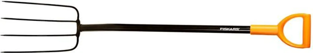 Fourche à Compost Solid Fiskars 133433 - 4 Dents - Acier et Manche Acier - 2