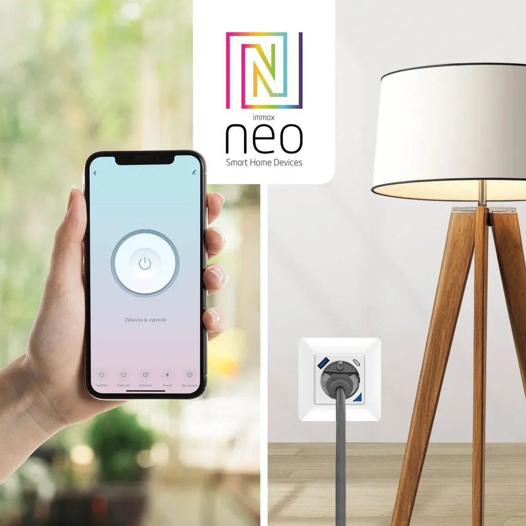 Prise Intelligente Immax NEO Smart Type F Zigbee avec USB-C PD 20W