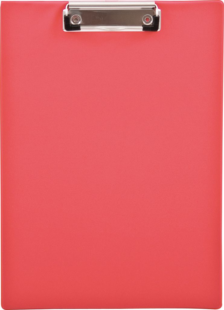 Klemmbrett 23,6x32,1cm Klemme silber Polypropylen rot Produktbild 
