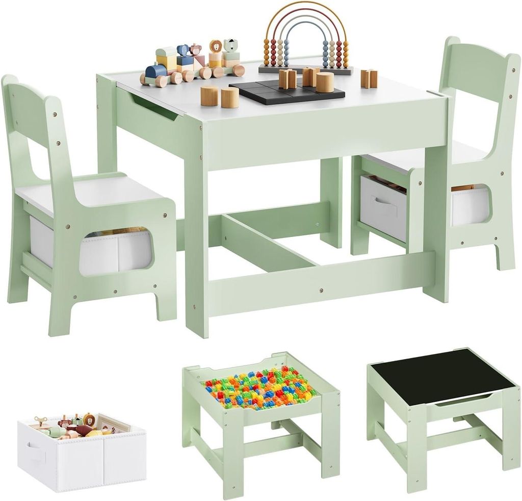 WOLTU Kindertisch mit 2 Stühlen, Kindersitzgruppe mit Produktbild 