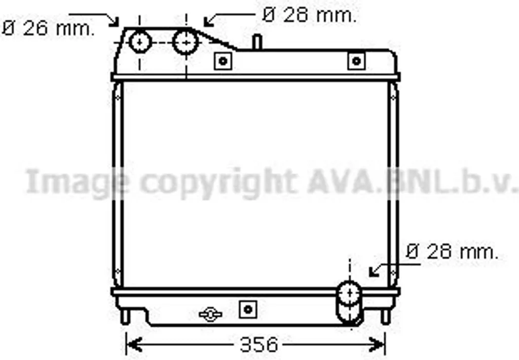 Radiateur pour Jazz II : Solution de refroidissement OE 19010PWAG01