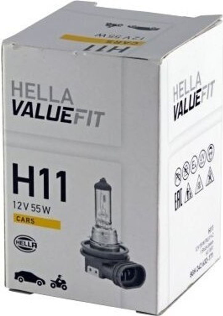 H11 HELLA Lampen Autolampen 12V 55W 8GH 242 632-171