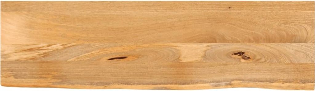Tischplatte mit Baumkante 100x40x3,8 cm Massivholz Mango