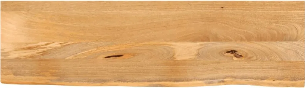 Piano Consolle 110x30 Legno Mango Bordo Vivo Naturale Moderno Hommie
