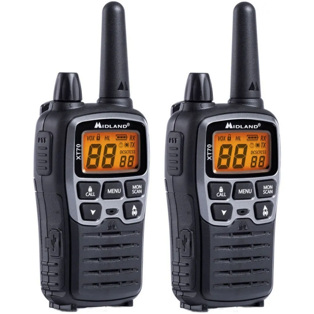 Midland XT70 Radio PMR446 avec Charge Rapide USB et 24 Canaux - 2