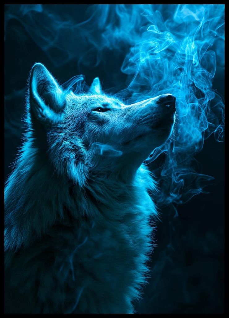 Poster 50x70cm Atem des Wolfes