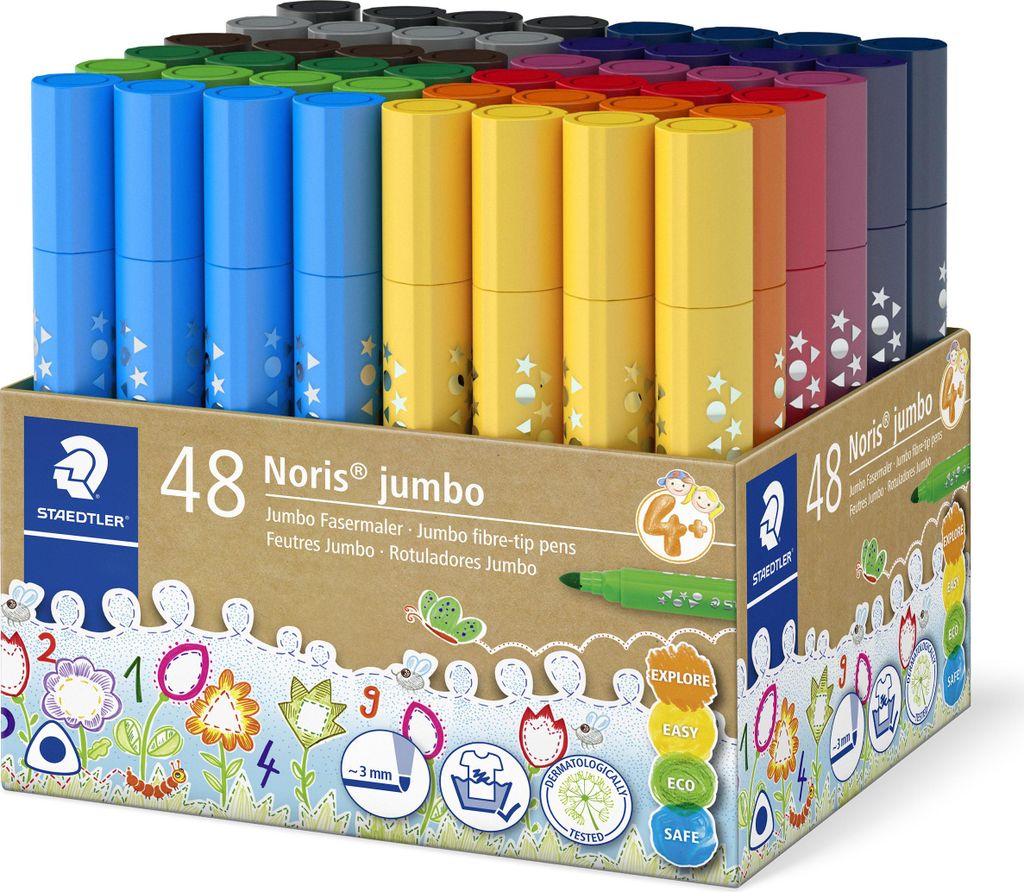 Staedtler Fasermaler Noris 3mm 48ST Köcher Produktbild 