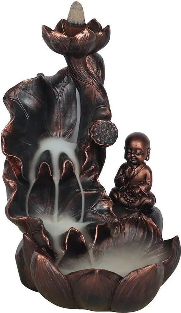Porte-encens Bouddha pour Méditation et Yoga Effet Cascade de Fumée