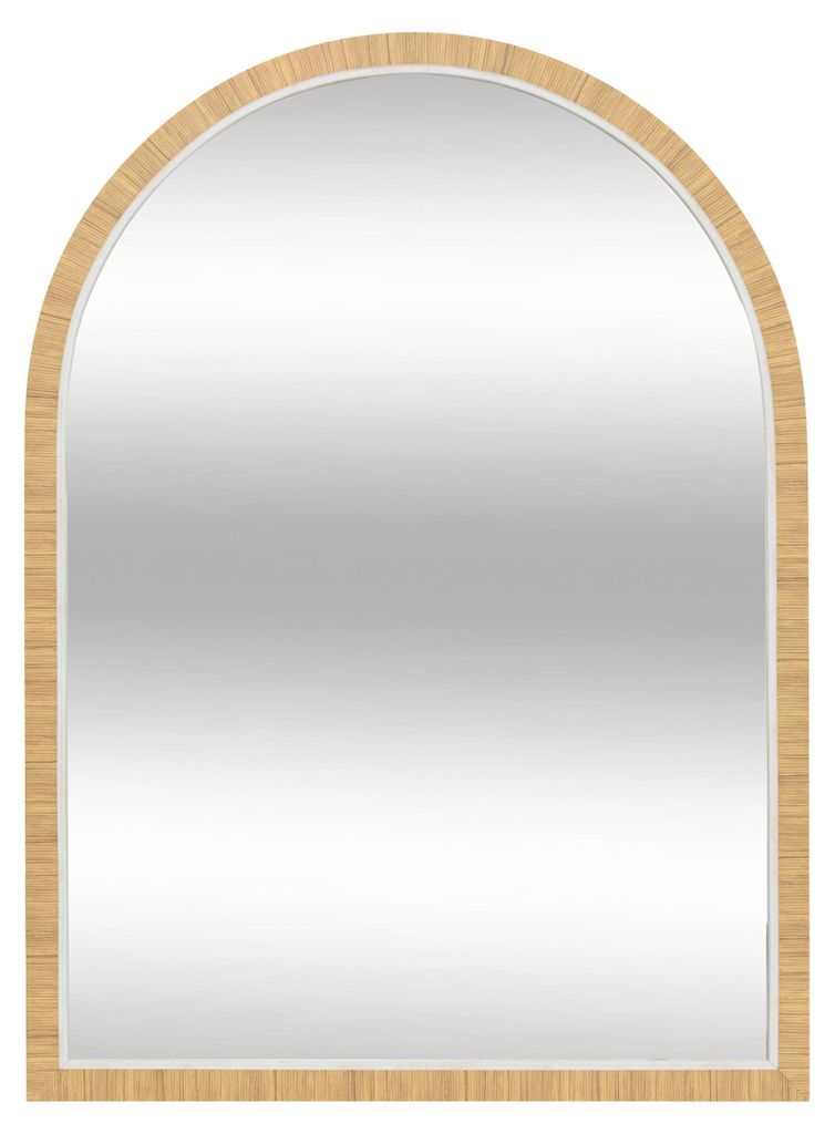 Specchio da parete THÉA, 55 x 75 cm, beige rima Immagine del prodotto 