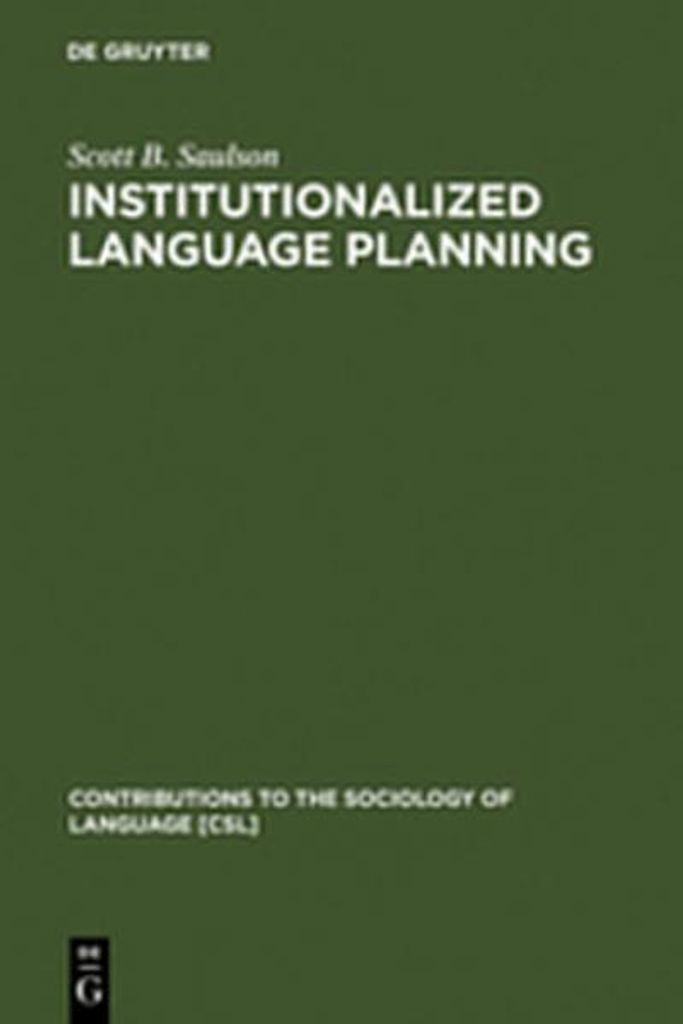 Institutionalized Language Planning