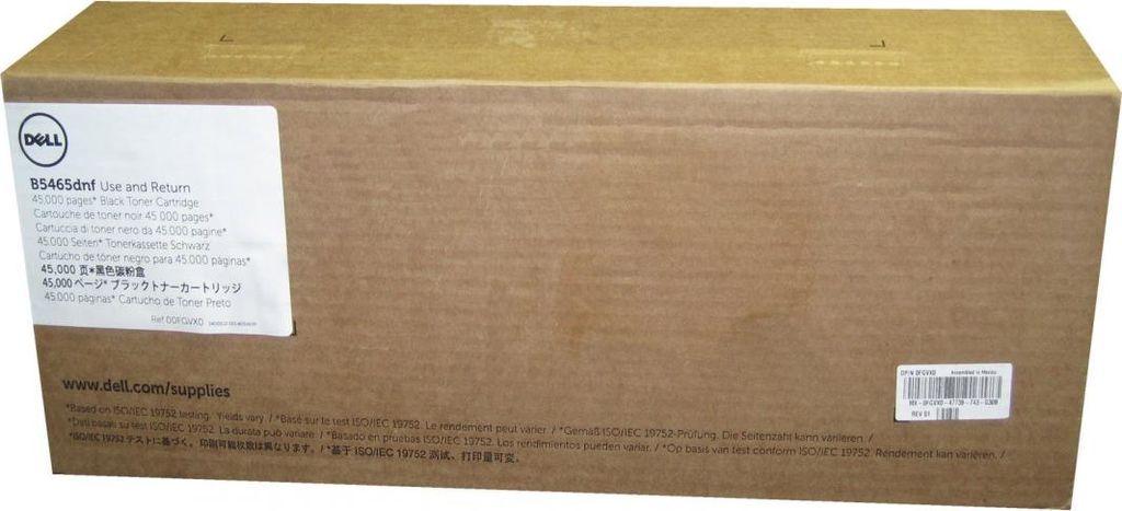 Dell FGVX0 Tonerkartusche 593-11194 Schwarz 45.000 Seiten für Dell B5465