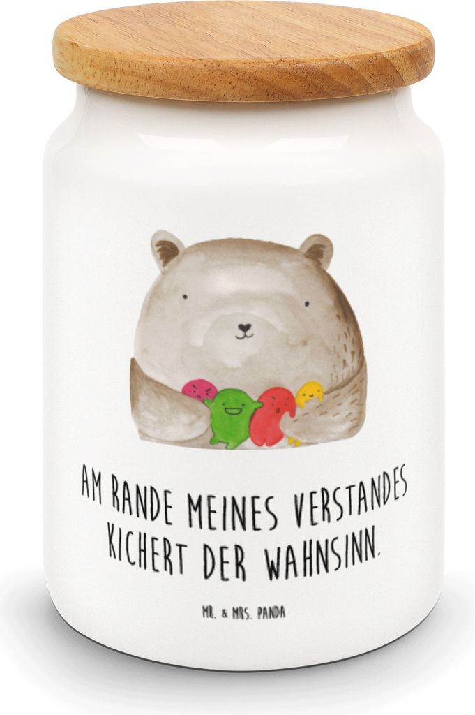 Mr. & Mrs. Panda Kaffeedose Bär Gefühl - Weiß - Geschenk, Dose, Verrückt, tee behälter, Durchgedreht, aufbewahrungsbehälter, Keksdose, Wahnsi...