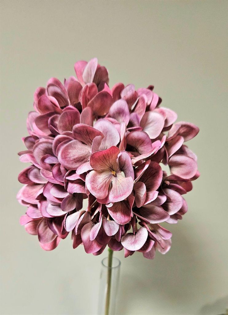 artplants.de Künstliche Hortensie Mandisa, violett, 65cm - Kunstblume Hortensie