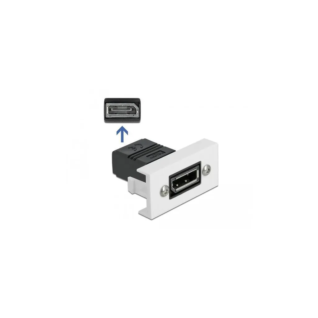 Connecteur DisplayPort pour plastron Easy 45 Delock installation bureau - 3