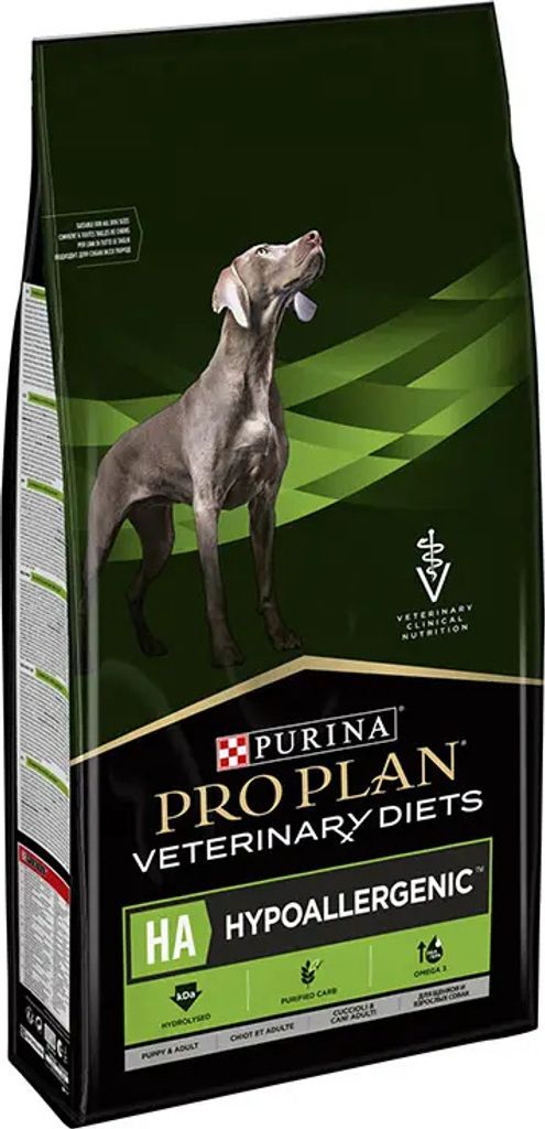 PURINA PRO PLAN VETERINARY DIETS HA Hypoallergene Formel - Trockenfutter für Hunde - 11kg