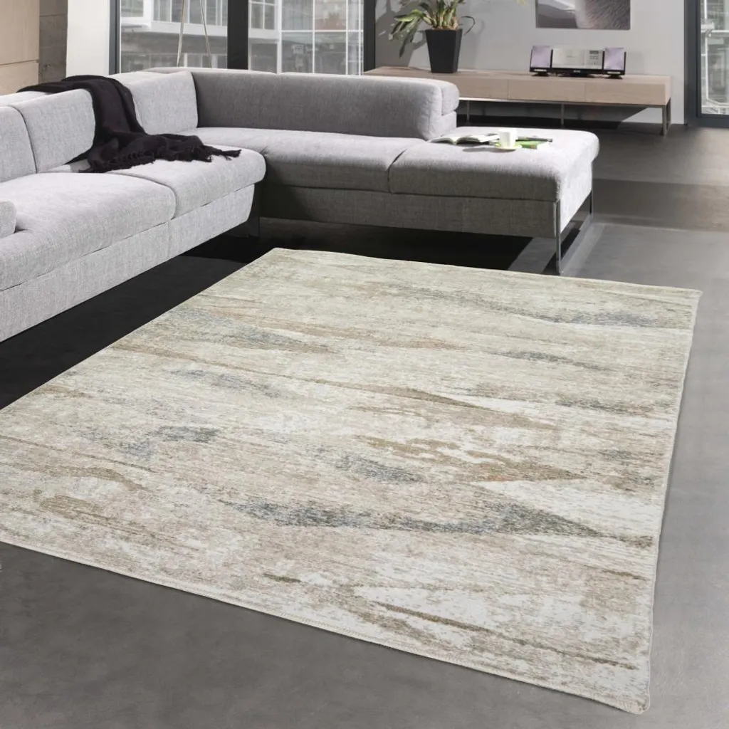 Tapis design abstrait losange 120x170 cm - Texture douce et durable