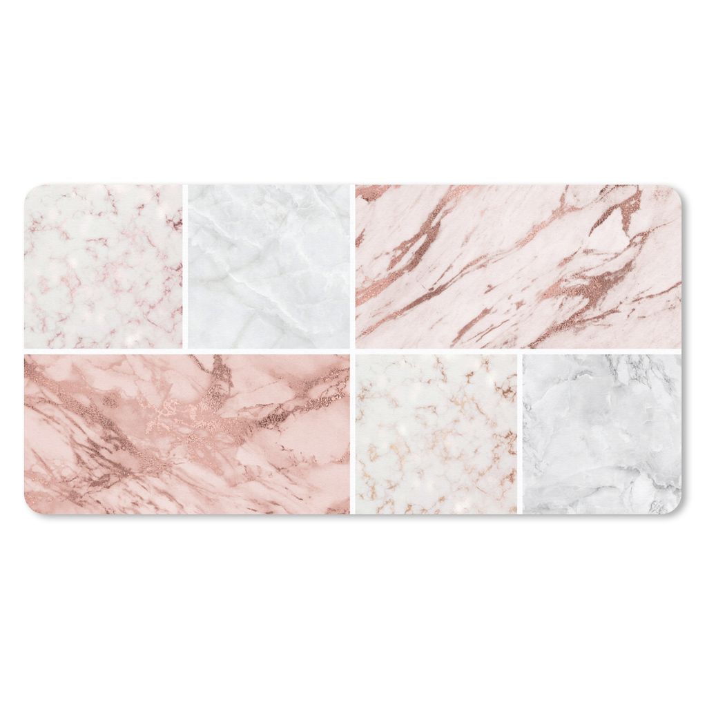 MuchoWow Mauspad Mousepad Marmor - Collage - Luxus 60x30 cm - Mousepads - Maus Mat - Pad - Mausunterlage - Nachhaltig