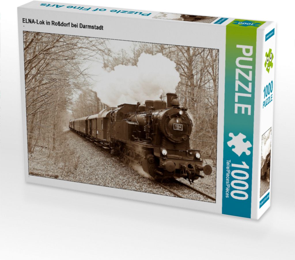 CALVENDO Puzzle ELNA-Lok in Roßdorf bei Darmstadt | 1000 Teile Lege-Größe 64x48cm Foto-Puzzle für glückliche Stunden