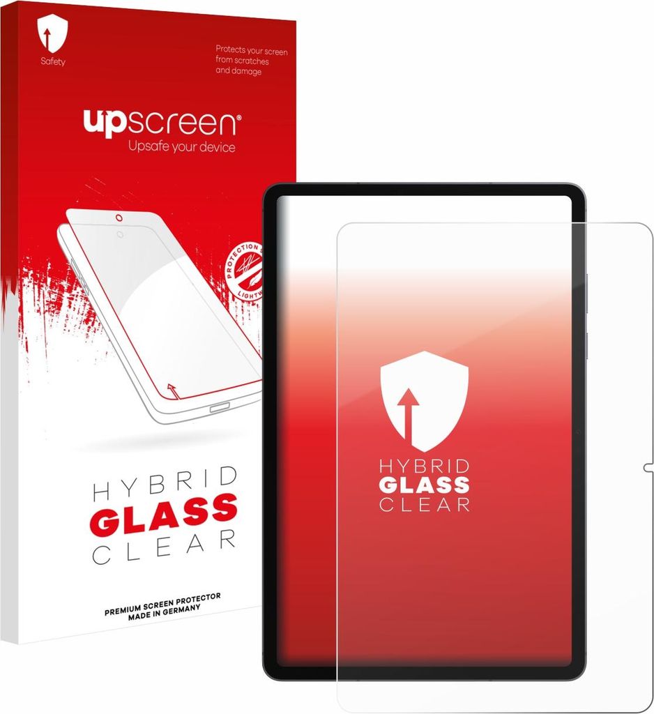 upscreen Schutzglas für Samsung Galaxy Tab S11 (Hochformat) Schutzfolie Panzer Folie Glas Display Schutz klar