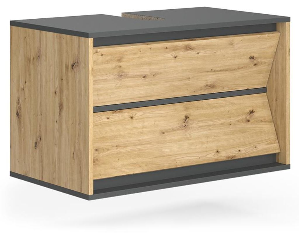 Dolní skříňka pod dřez Vicco Edelin Antracit/Artisan 80 x Obrázek produktu 