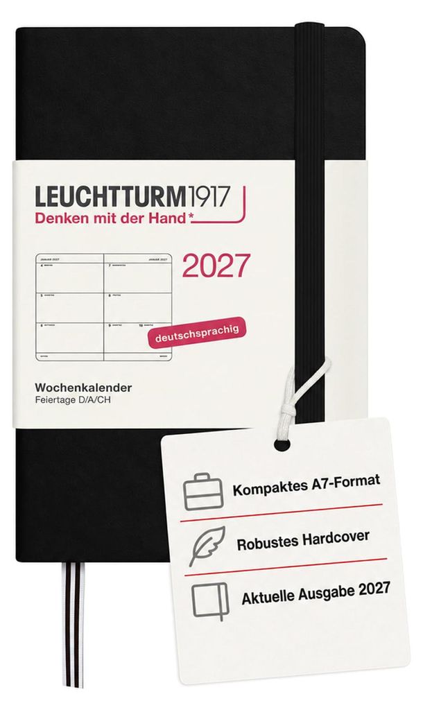 LEUCHTTURM1917 Wekelijks agenda 2027 Mini (A7) - Duits, Productafbeelding 