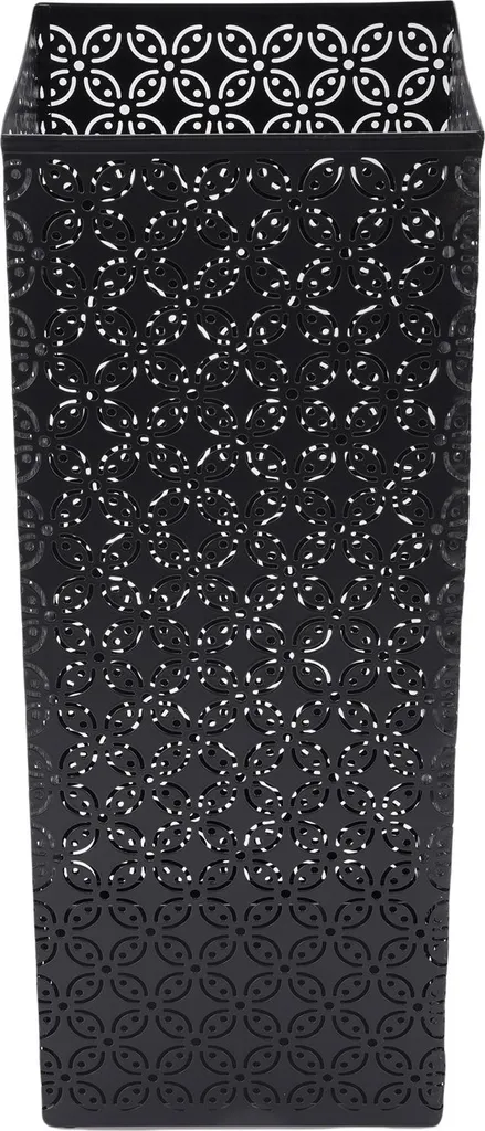 Fini les Sols Mouillés avec ce Porte-parapluie Noir Métal - Bac de Rangement