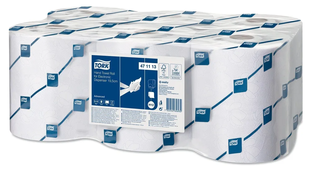 Rouleau essuie-mains blanc Tork 471113 Advanced 2 plis de 143 mètres