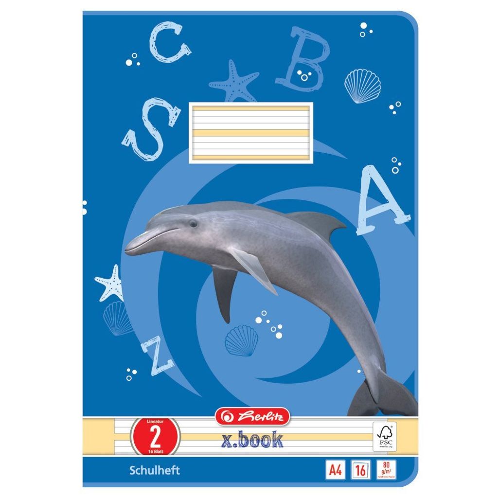 herlitz 3321700 Quaderno x.book DIN A4 Riga 2 / foderato Immagine del prodotto 