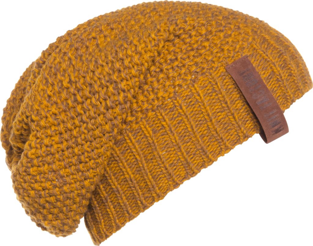 Knit Factory Coco Mütze - Ocker/Tobacco - One Size