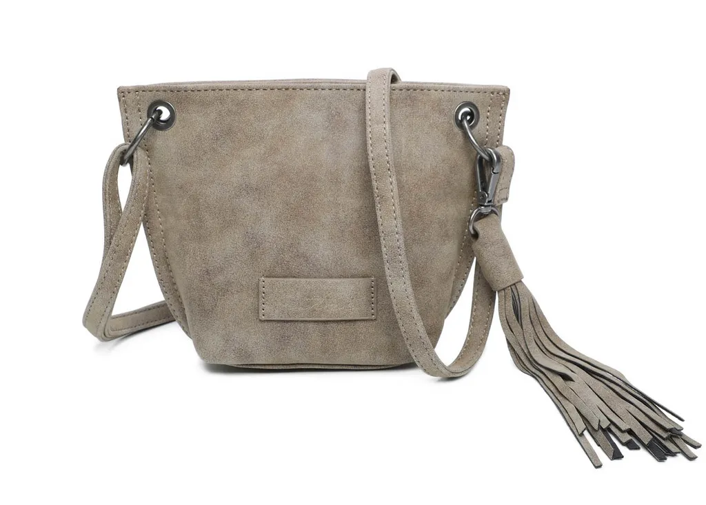 Fritzi32 Vintage Borsa a Tracolla Marrone Old Wood Fritzi aus Preußen