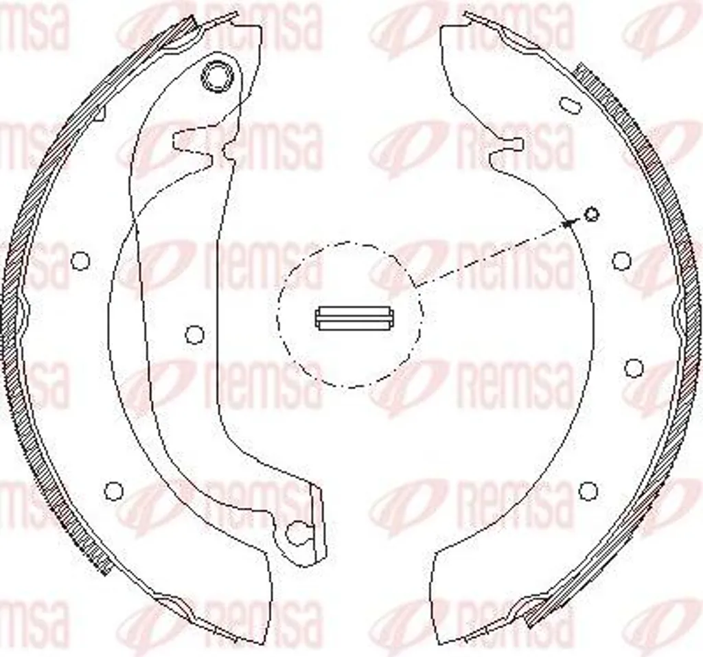REMSA 4178.00 Jeu de mâchoires de frein arrière OE 4241H9 pour Ducato