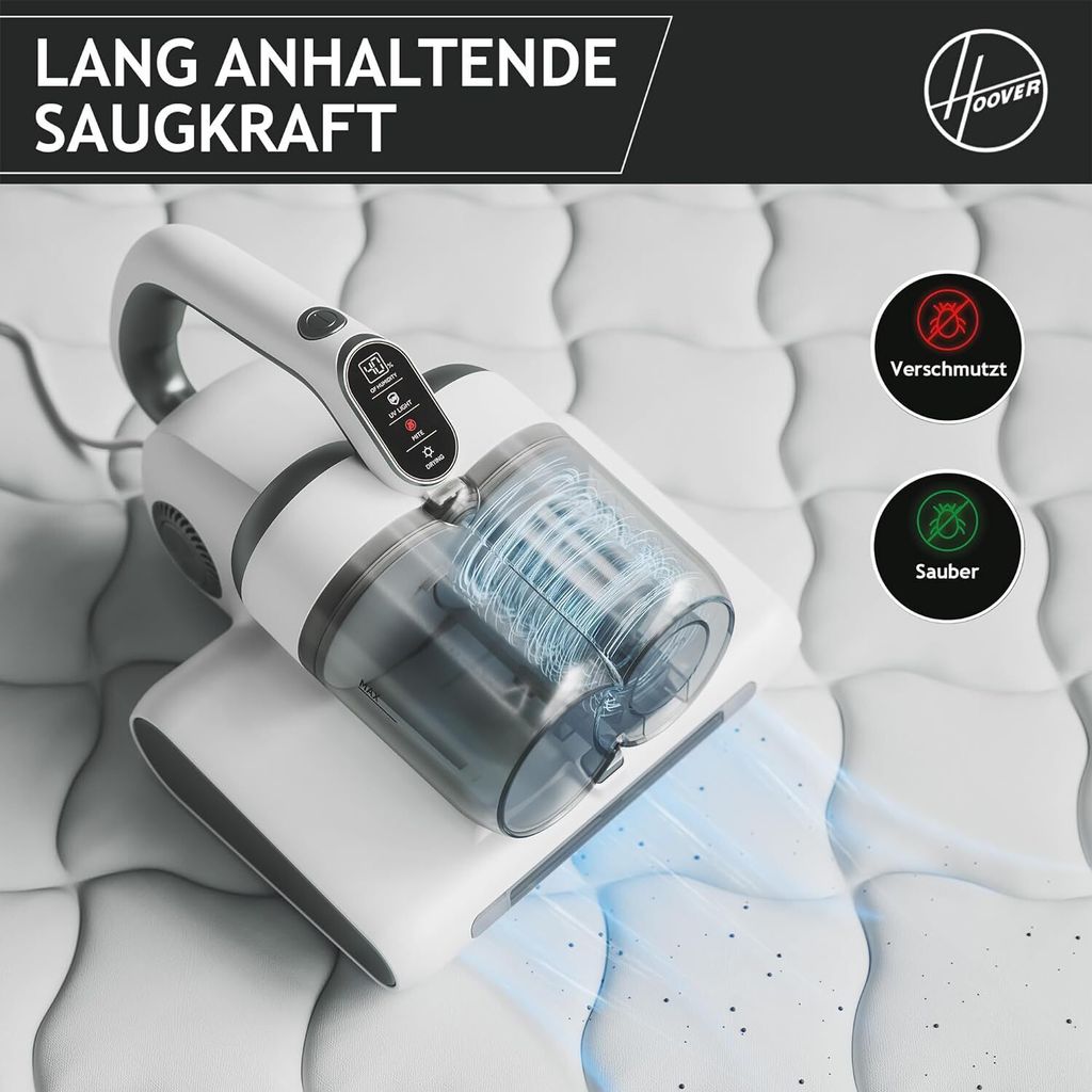 Hoover Milbensauger Matratzen Staub UV Licht Produktbild 4