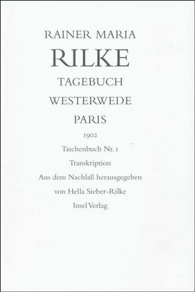Tagebuch Westerwede, Paris. 1902, 2 Bde.