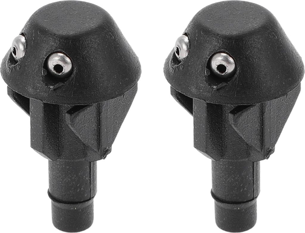 2 Stück Windschutzscheibenwaschdüse kompatibel für Peugeot 306 1994-2002, ABS Schwarz Frontscheibenwaschdüsen Wischwasserspritzdüsen Wippsprit...