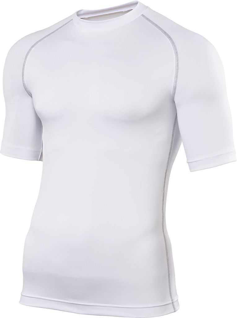 Rhino Herren Base Layer Sport-Unterhemd / Sport-T-Shirt, Kurzarm RW1277 (L/XL) (Weiß)