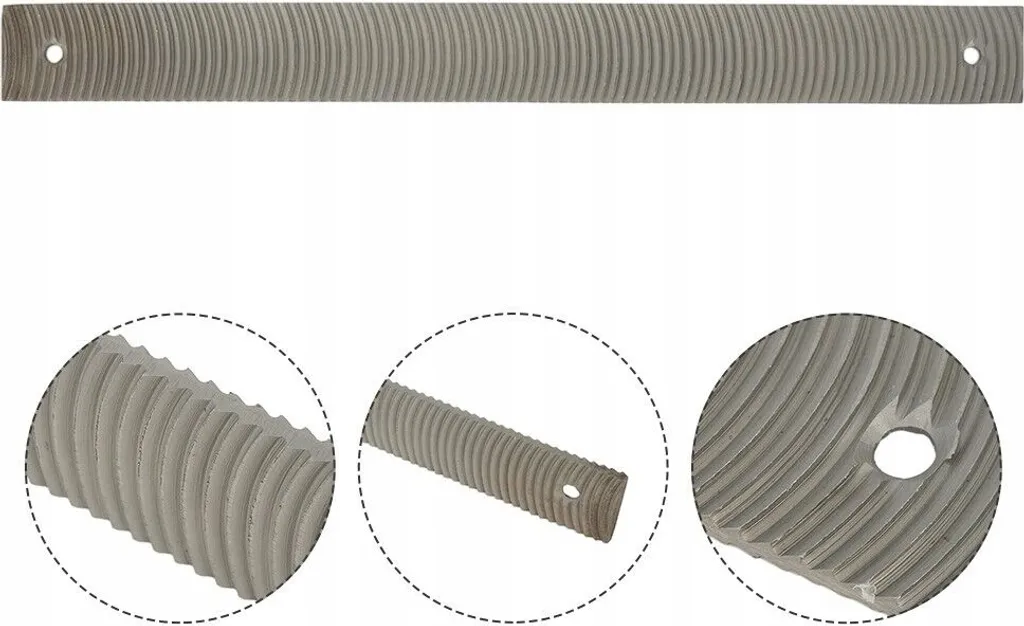 LUXTOM | Lima a spirale in titanio, bifacciale 350x35 mm, pialla per carrozzeria, lima per carrozzeria, lama per carrozzeria