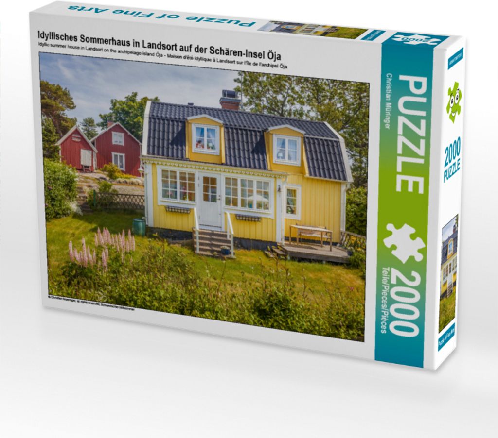 CALVENDO Puzzle Idyllisches Sommerhaus in Landsort auf der Schären-Insel Öja | 2000 Teile Lege-Größe 90x67cm Foto-Puzzle für glückliche Stunden