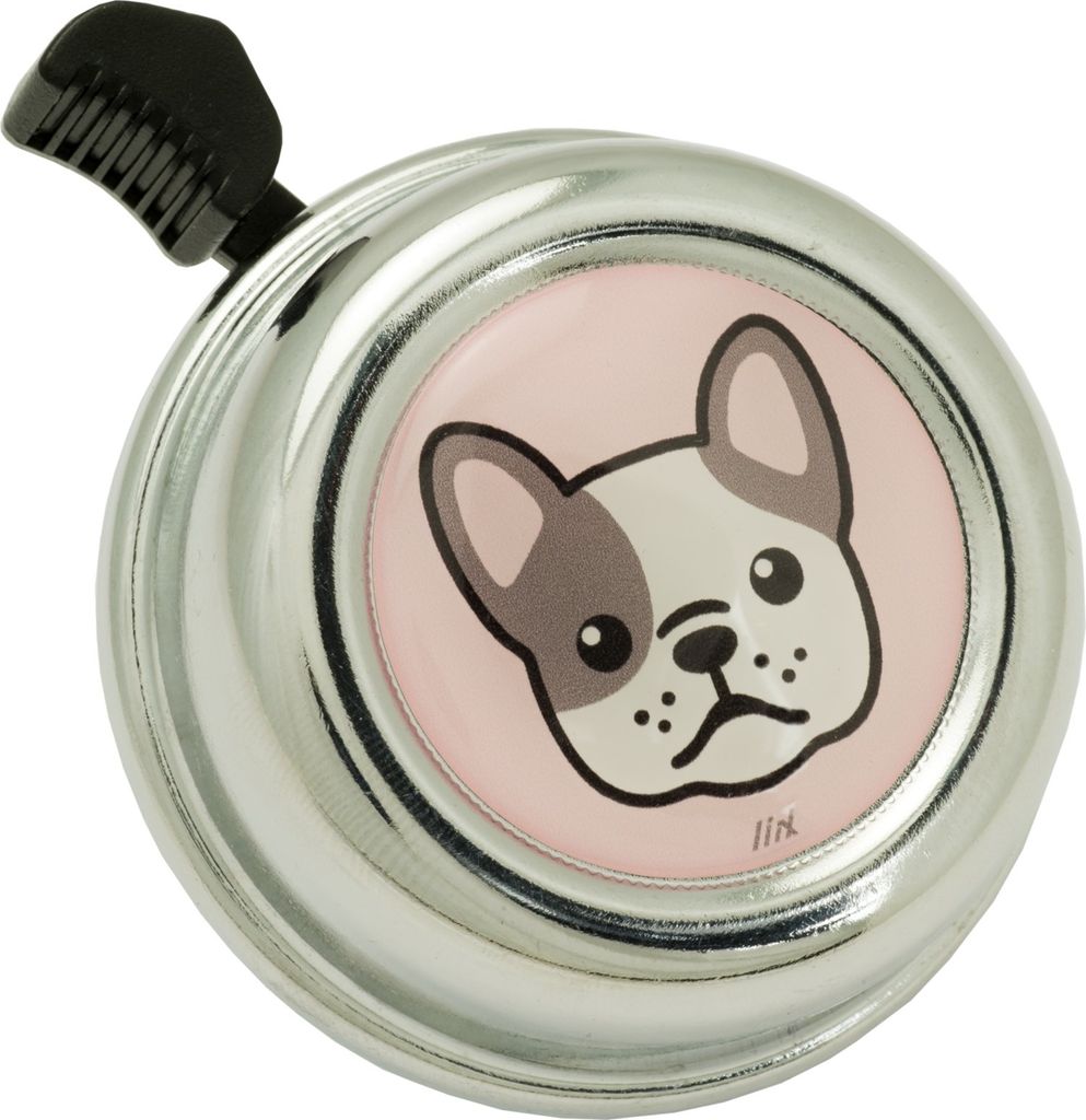 Liix Colour Bell French Batdog Chrome, Fahrradklingel, Ø 60mm