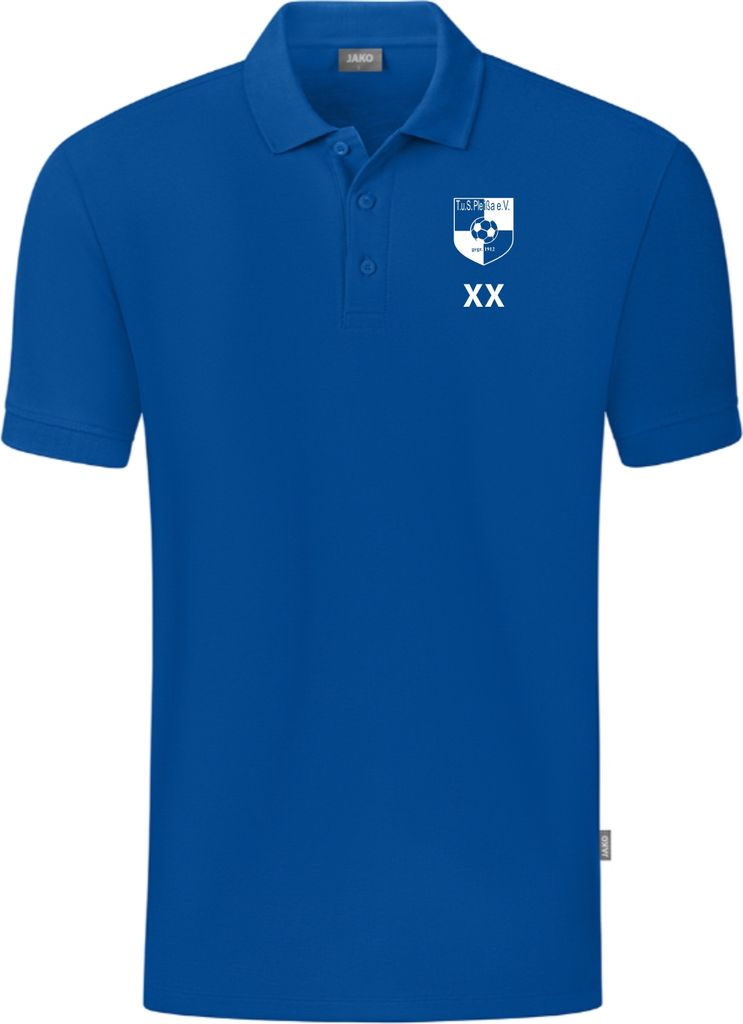 JAKO Uni Polo Organic, Farbe:royal, Größe:S