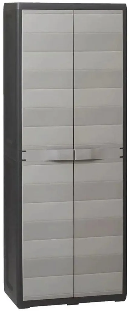 Armoire de rangement en polypropylène 3 étagères 65x38x171 cm verrouillable