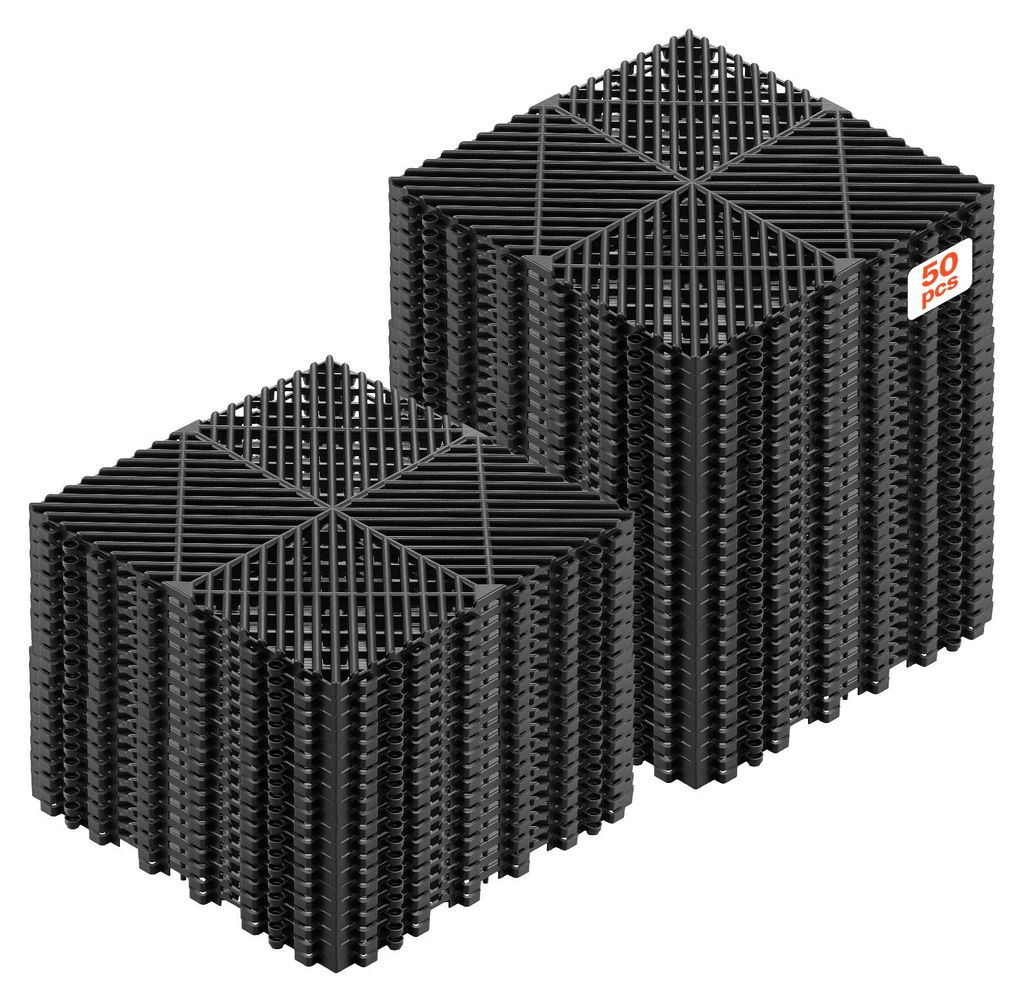 VEVOR Zámkové drenážne rohože (50 ks) 31 x 31 cm, dlaždice Obrázok produktu 