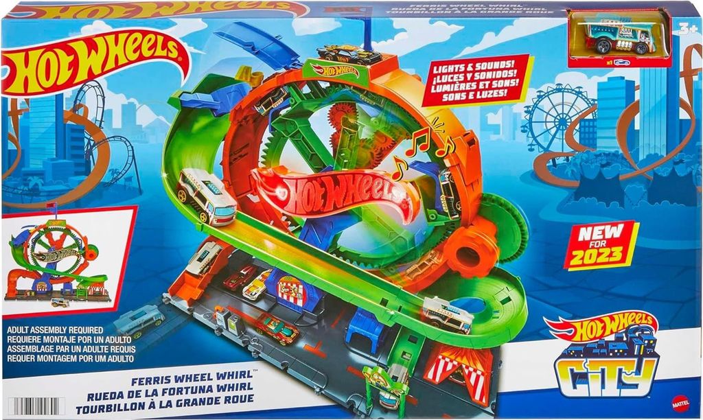 MATTEL Hot Wheels City Riesenradwirbel HKX46 Produktbild 