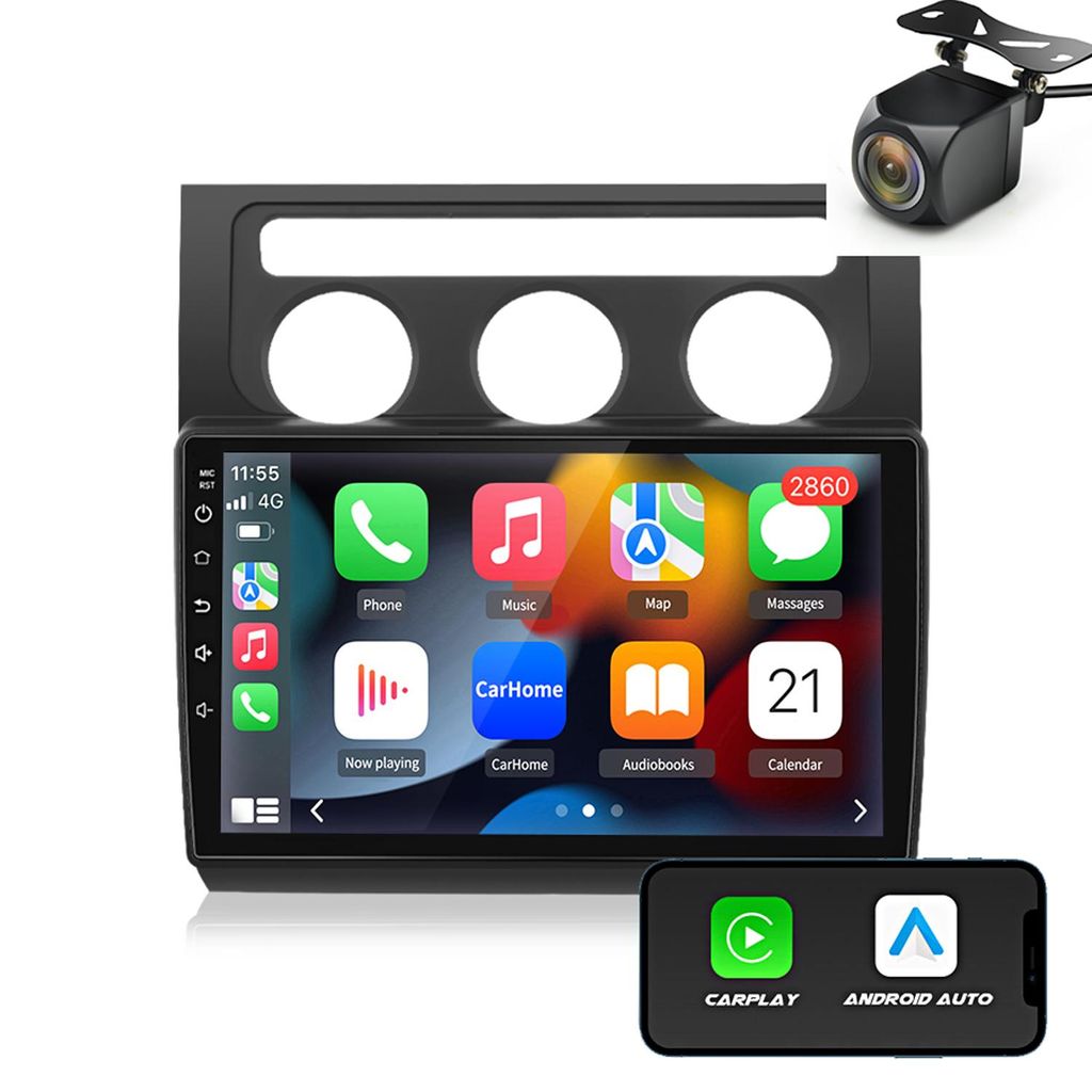 2+64G Carplay 10"Autoradio Für VW Touran Android13 1T1 1T2 Produktbild 