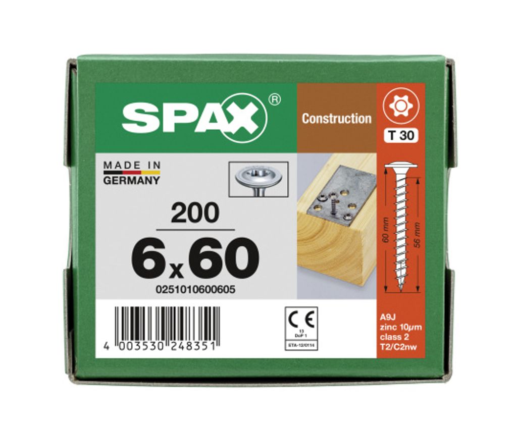 SPAX TELLERKOPF T-STAR PLUS T30 VOLLGEWINDE WIROX 200ST | Produktbild 11