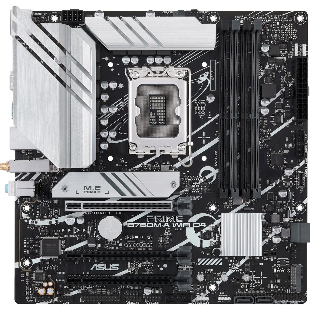 Asus 90Mb1Cx0-M1Eay0 Prime B760M-A Wifi D4//Lga1700,B760,Usb32,Wifi 6,Mb